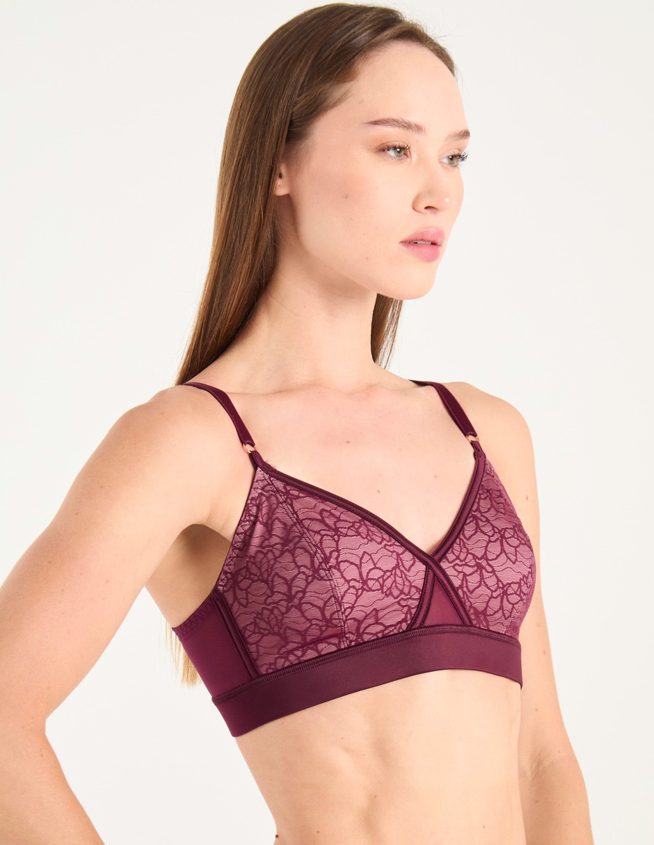 Brassiere demi con copa para mujer 2