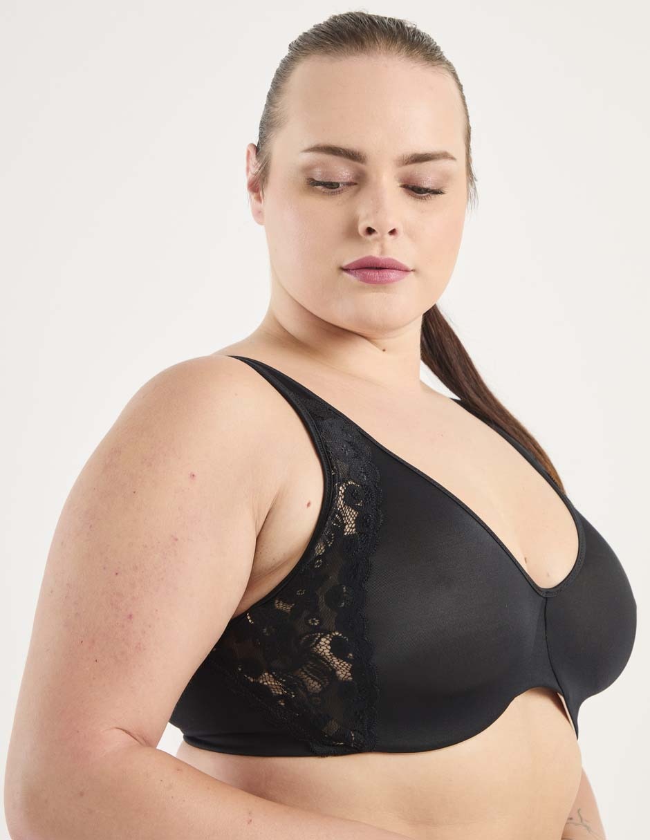 Brassiere demi con copa minimizer para mujer 2