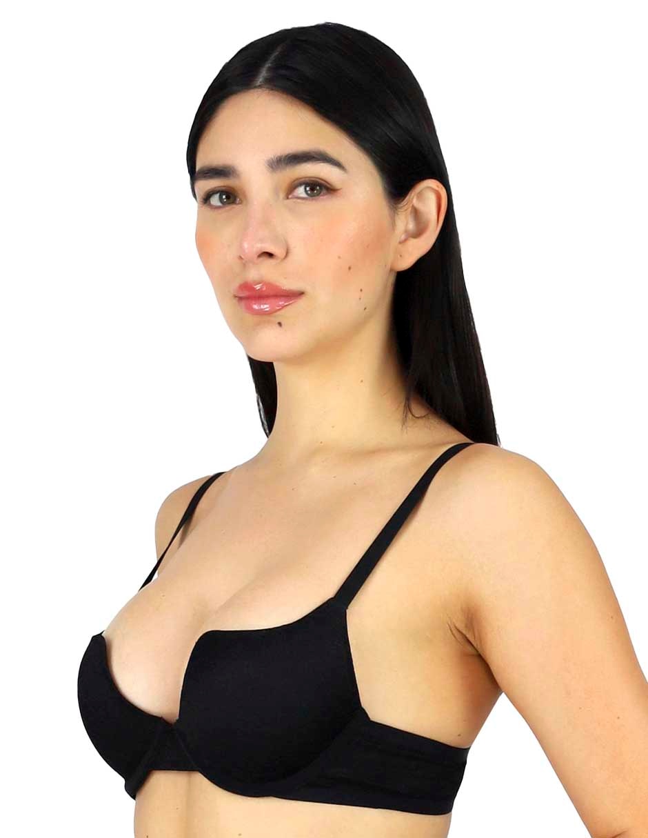 Brassiere escote profundo copa preformada para mujer 2