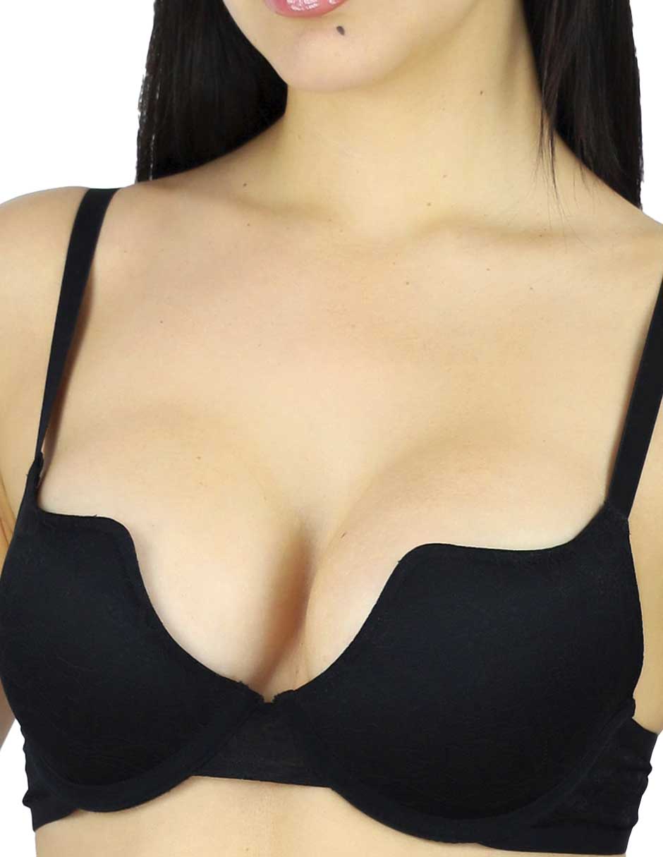 Brassiere escote profundo copa preformada para mujer 4
