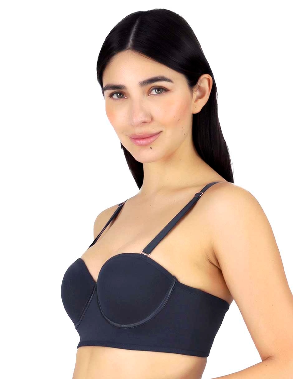 Brassiere strapless copa push up para mujer 2