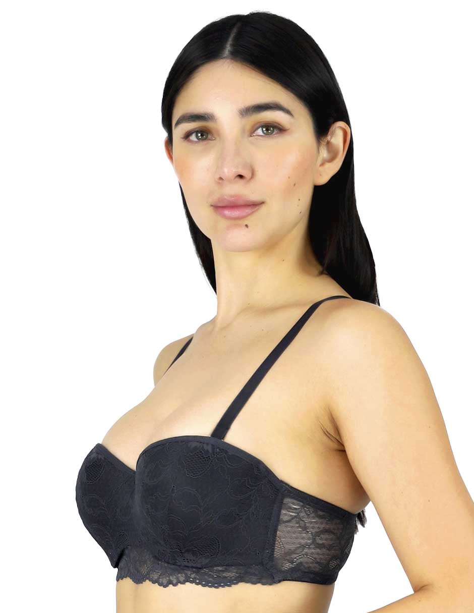 Brassiere strapless copa preformada para mujer 2