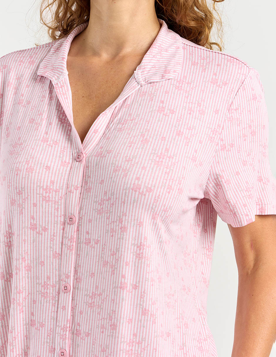 Camisón estampado floral de algodón 4