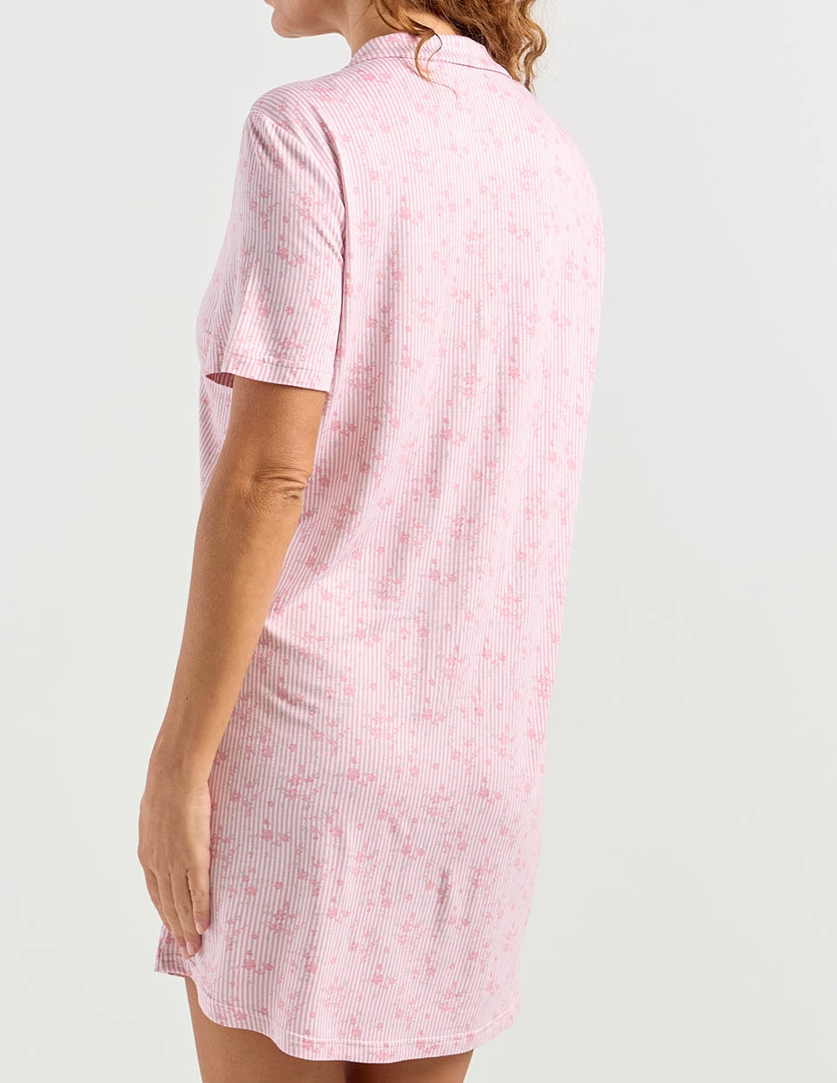 Camisón estampado floral de algodón 5