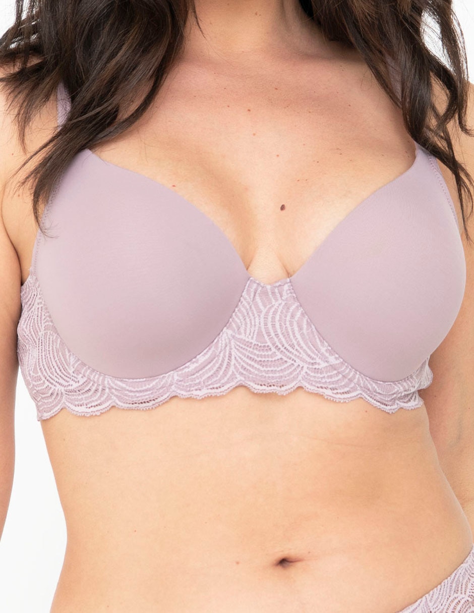 Brassiere demi con copa para mujer 4