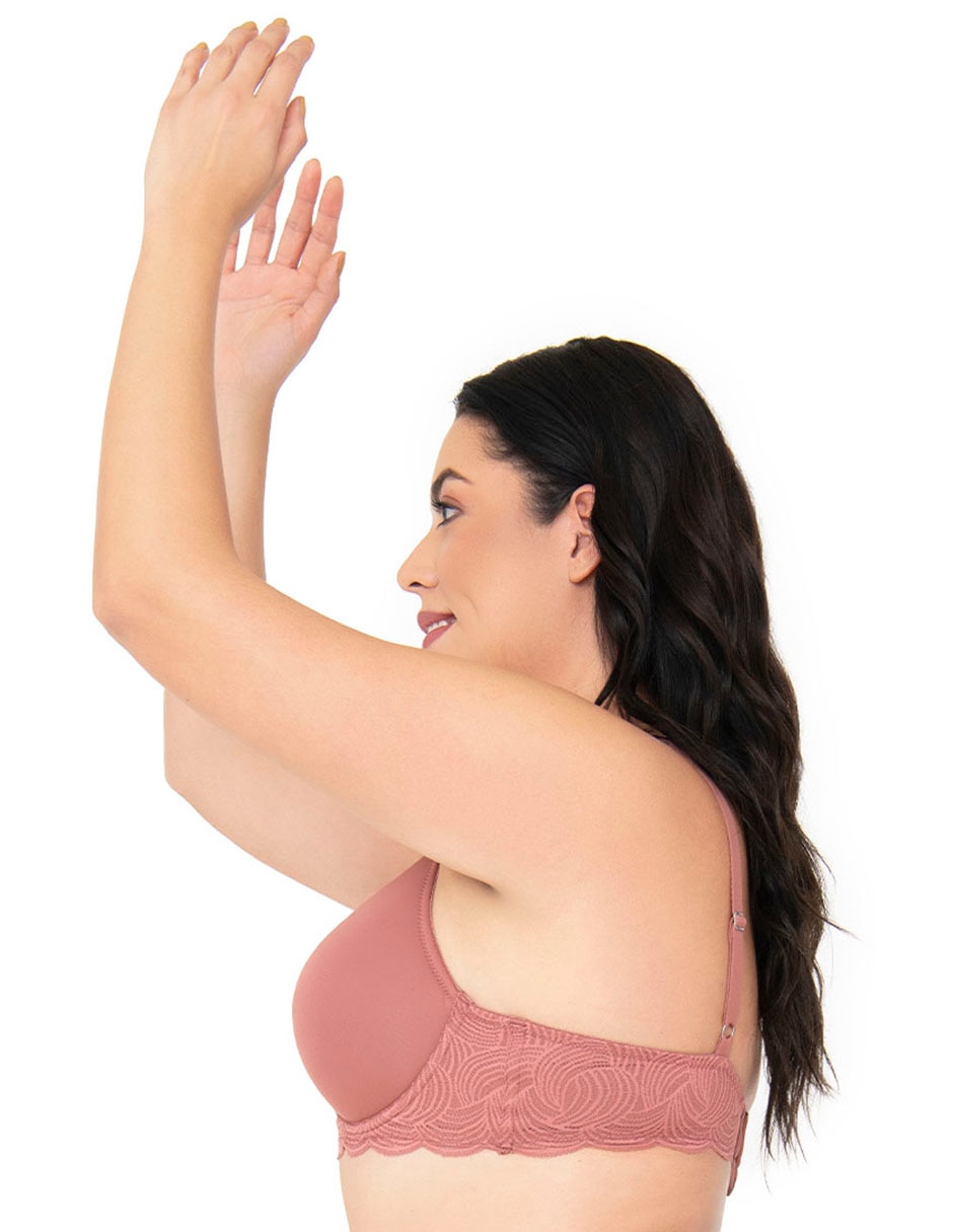 Brassiere demi con copa para mujer 2