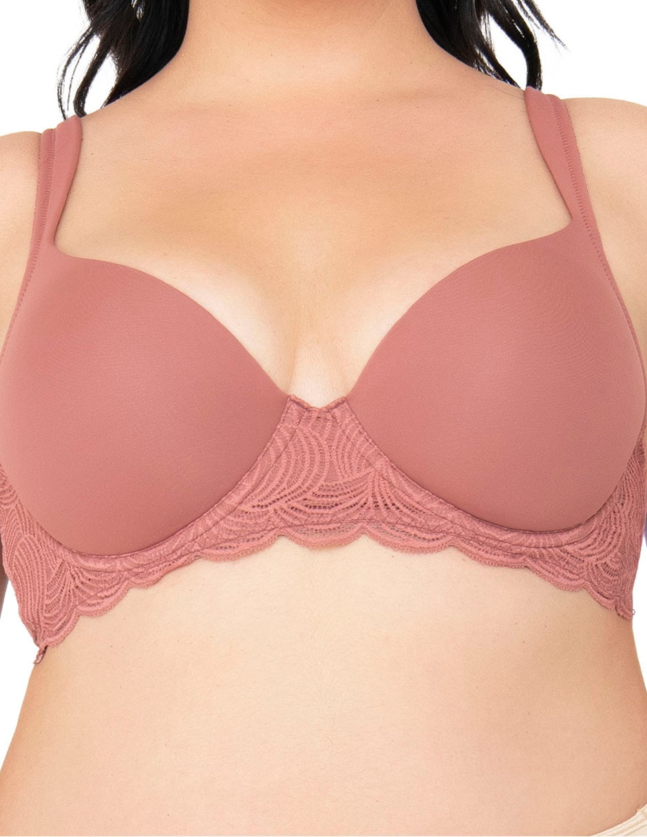 Brassiere demi con copa para mujer 3