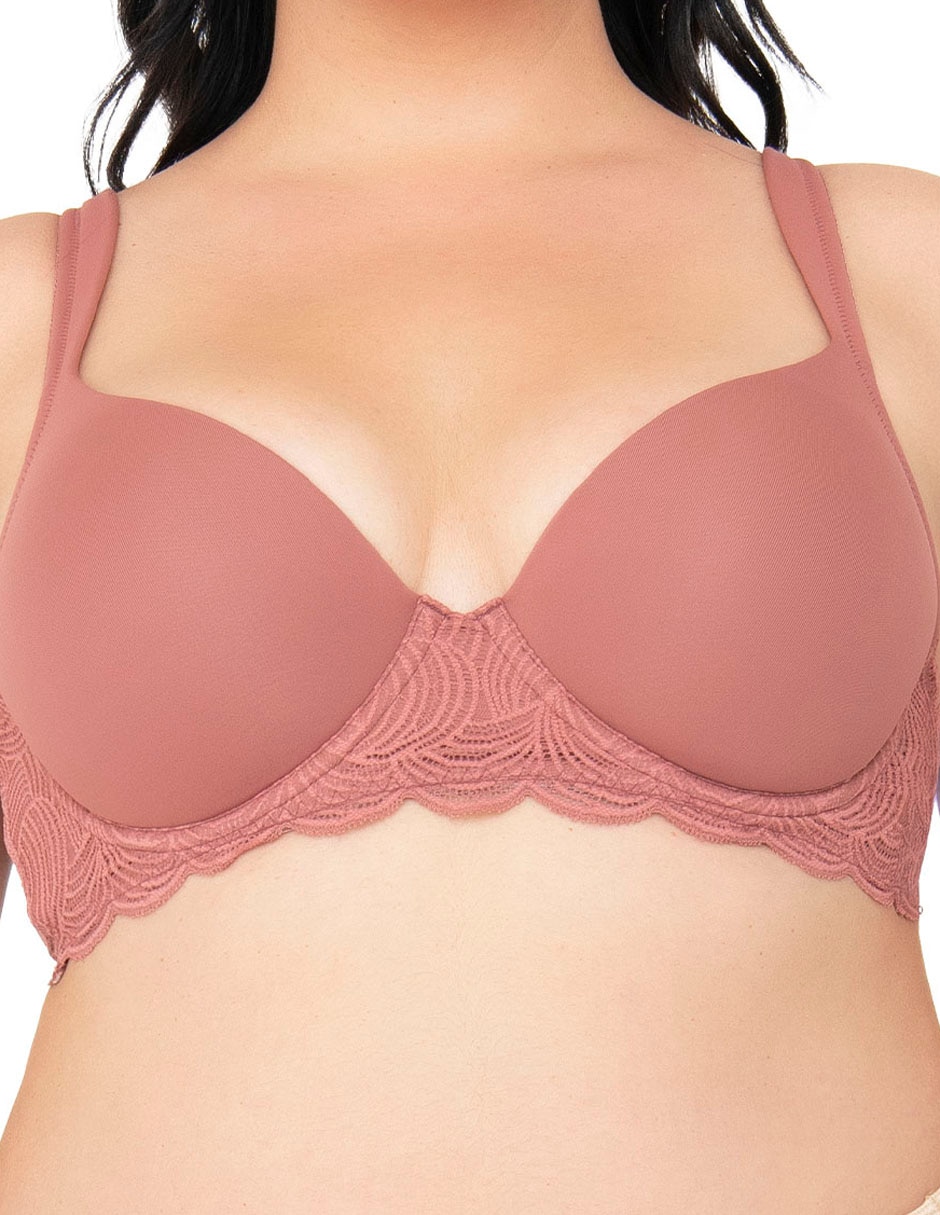 Brassiere demi con copa para mujer 4