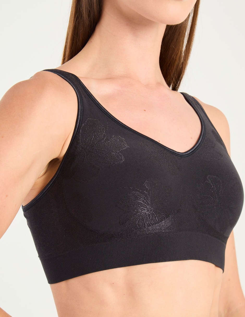 Brassiere peto medio seamless para mujer 4