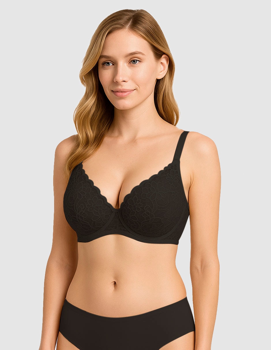 BRASSIERE 2850 BODY CONTRO, 38B, NEGRO