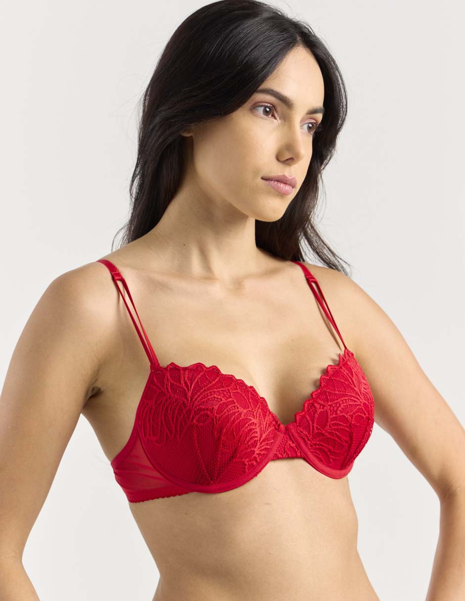 Brassiere demi con copa para mujer 2