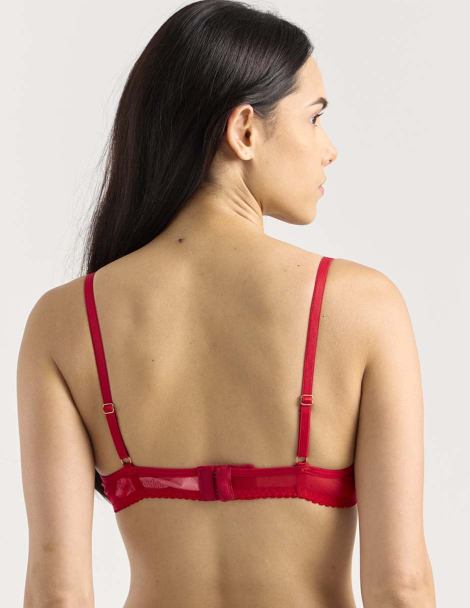 Brassiere demi con copa para mujer 3