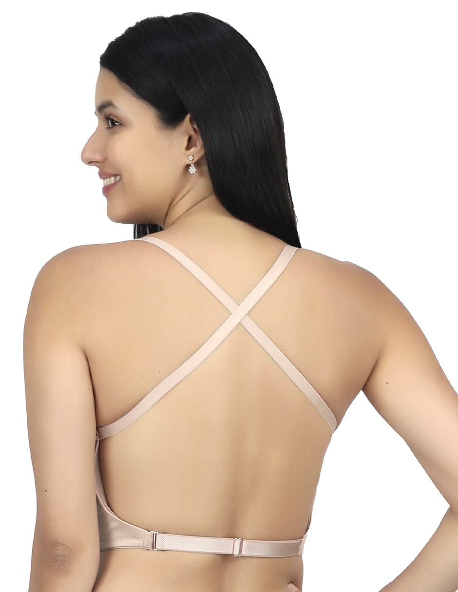 Brassiere peto medio copa preformada para mujer 4