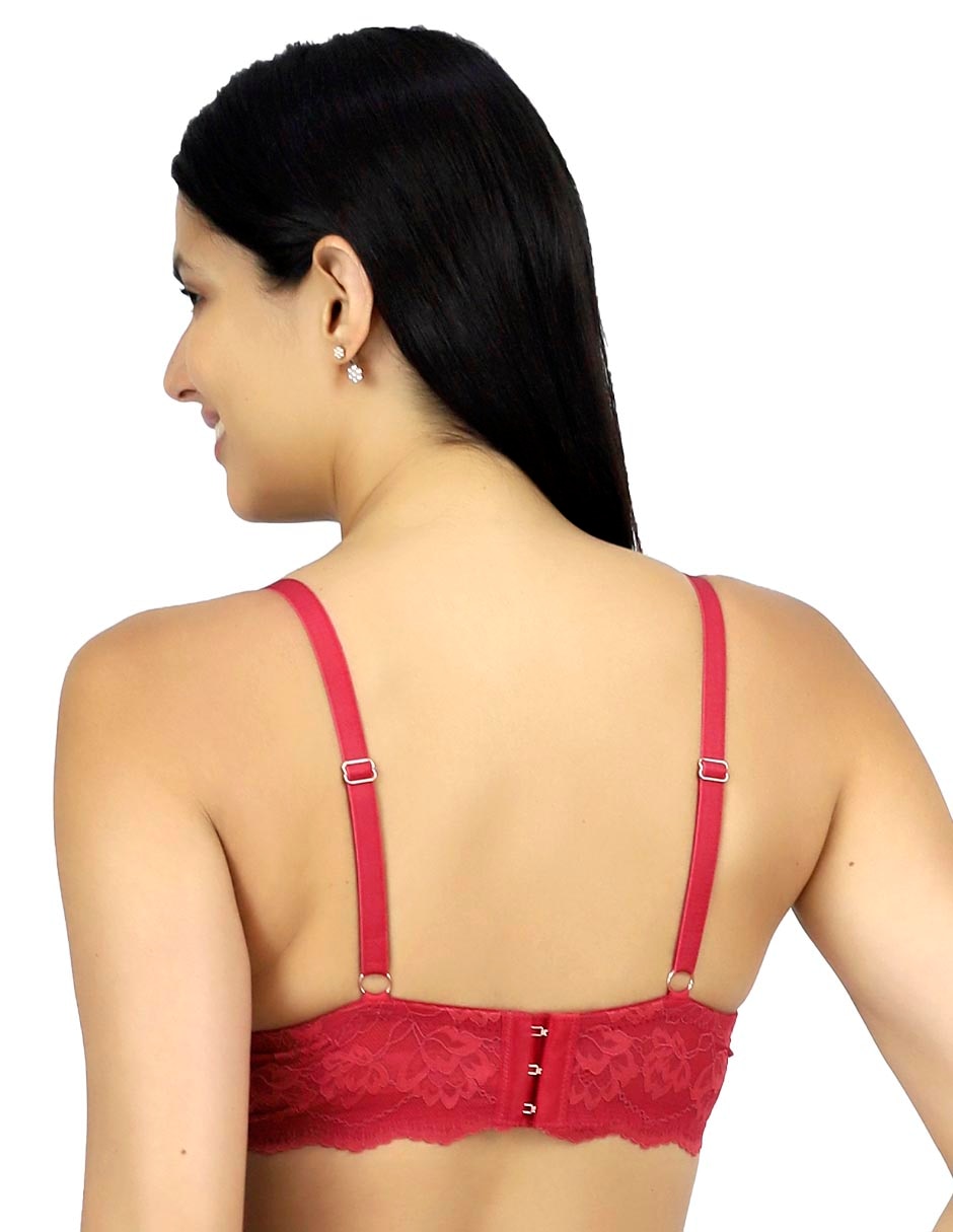 Brassiere escote profundo copa preformada para mujer 3