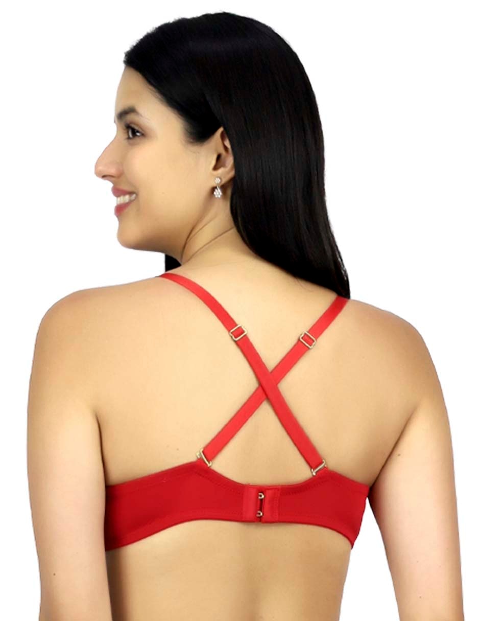 Brassiere escote profundo copa preformada para mujer 3