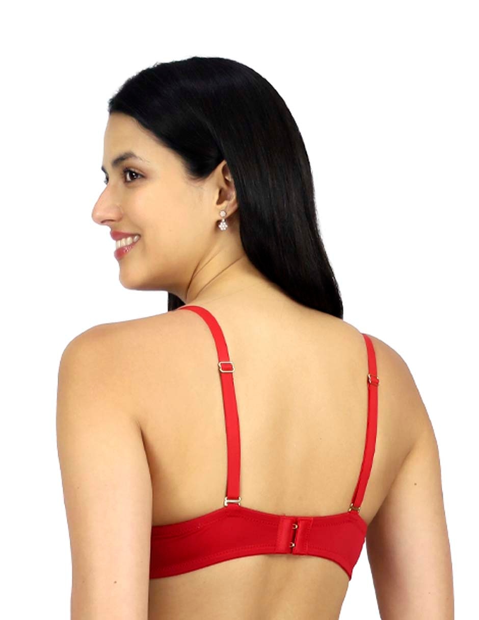 Brassiere escote profundo copa preformada para mujer 4