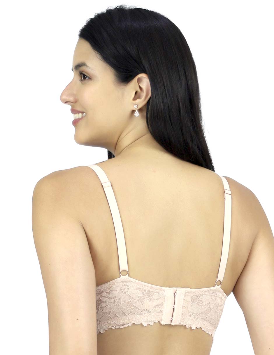 Brassiere demi con copa para mujer 3
