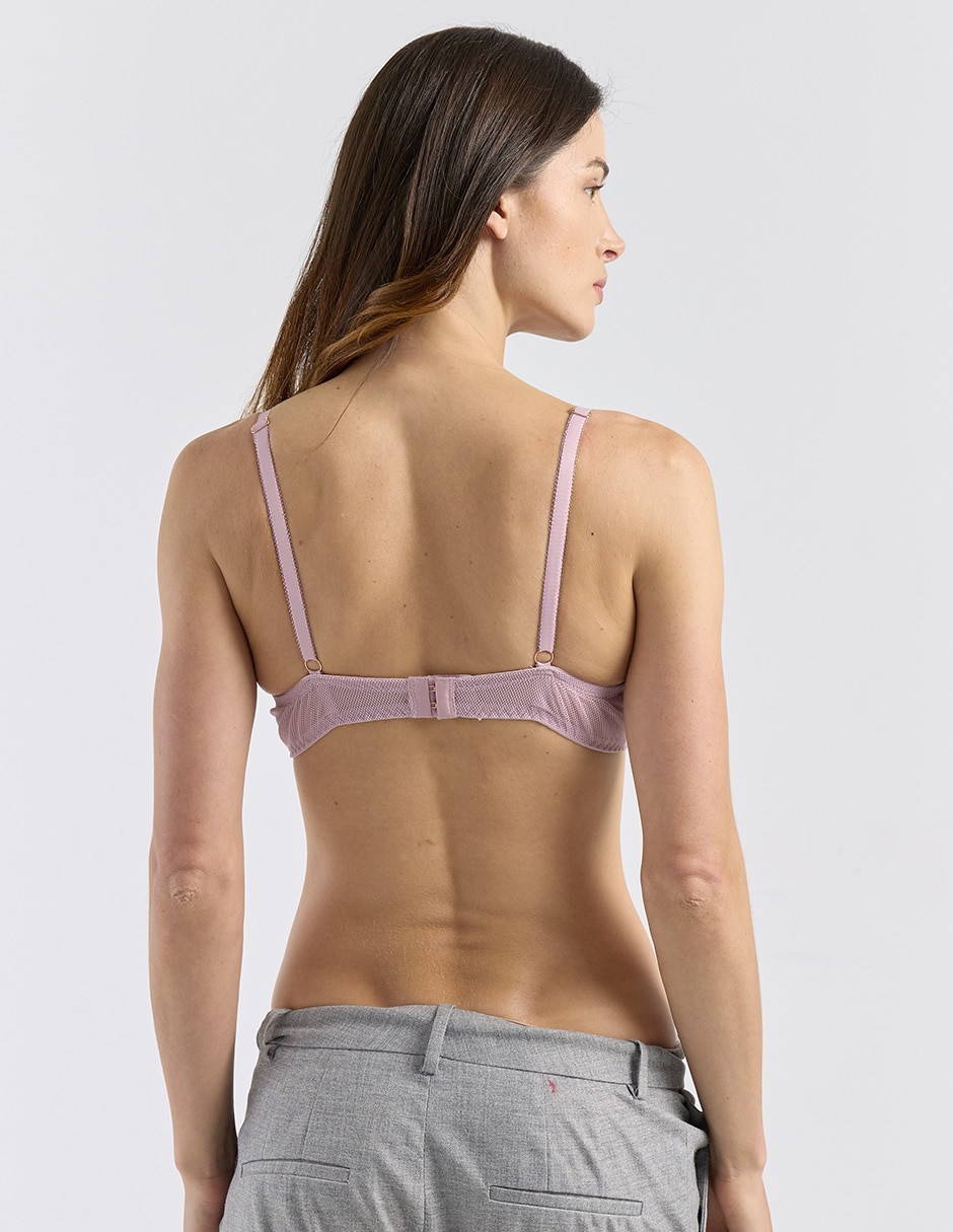 Brassiere demi con copa para mujer 2