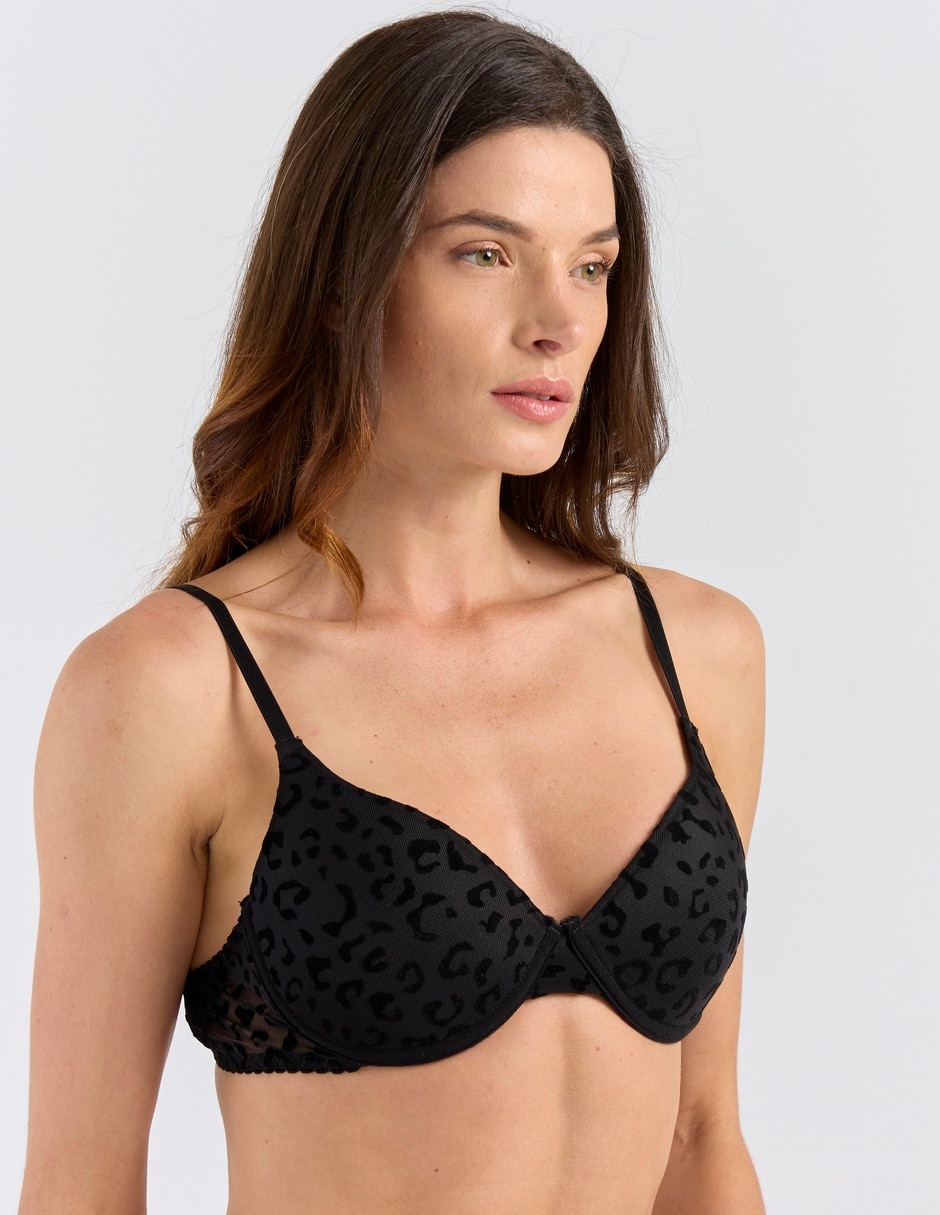 Brassiere demi copa push Up para mujer 3