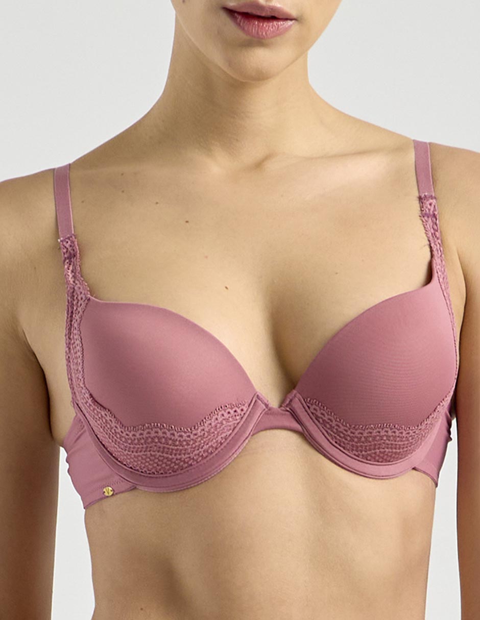 Brassiere demi copa preformada para mujer Brassiere demi copa preformada para mujer