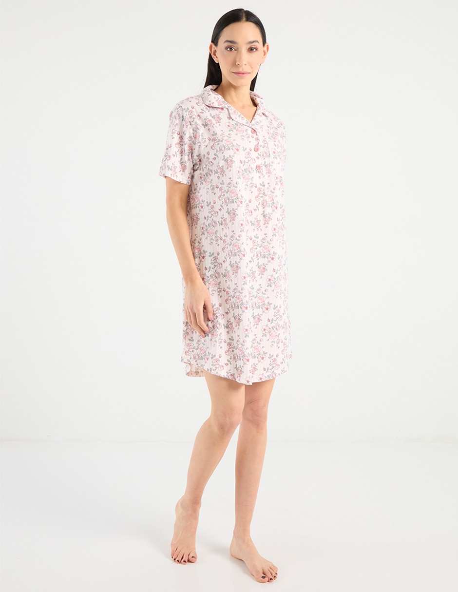 Camisón estampado floral de algodón 3