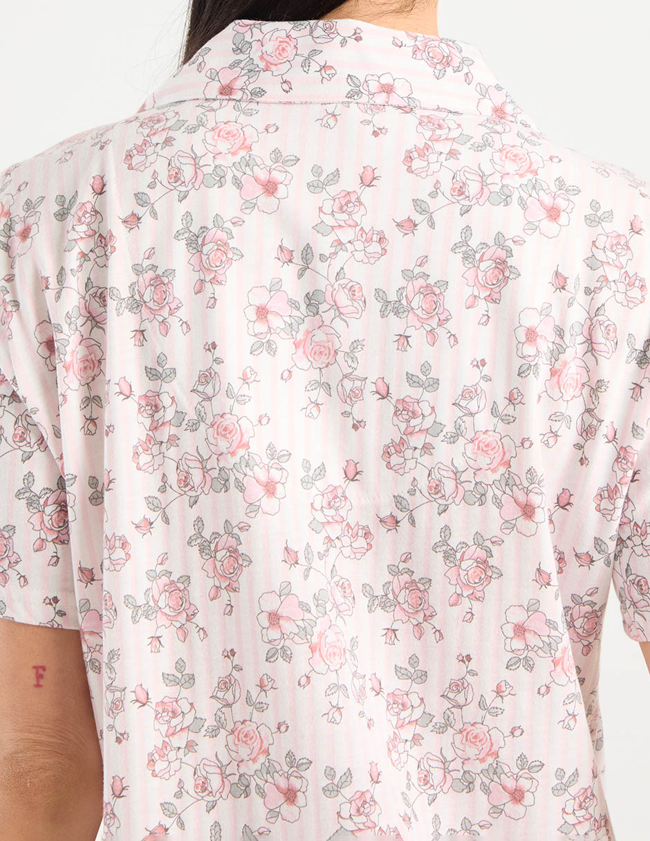 Camisón estampado floral de algodón 5