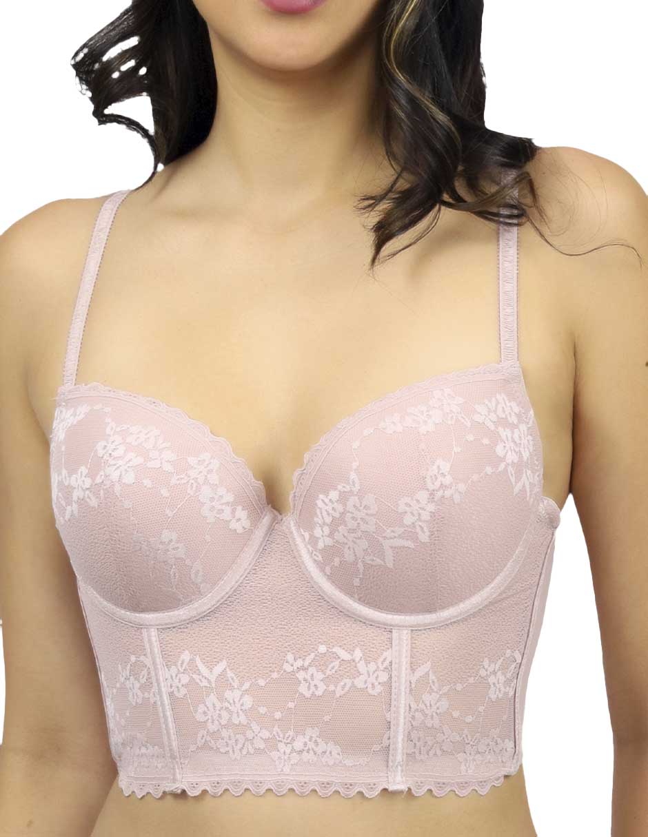 Brassiere peto medio copa preformada para mujer 4