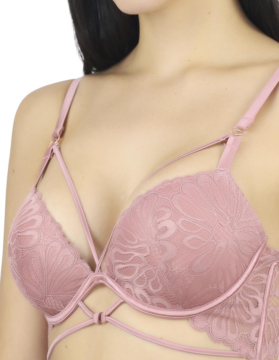Brassiere escote profundo Lady Carnaval copa preformada para mujer 4