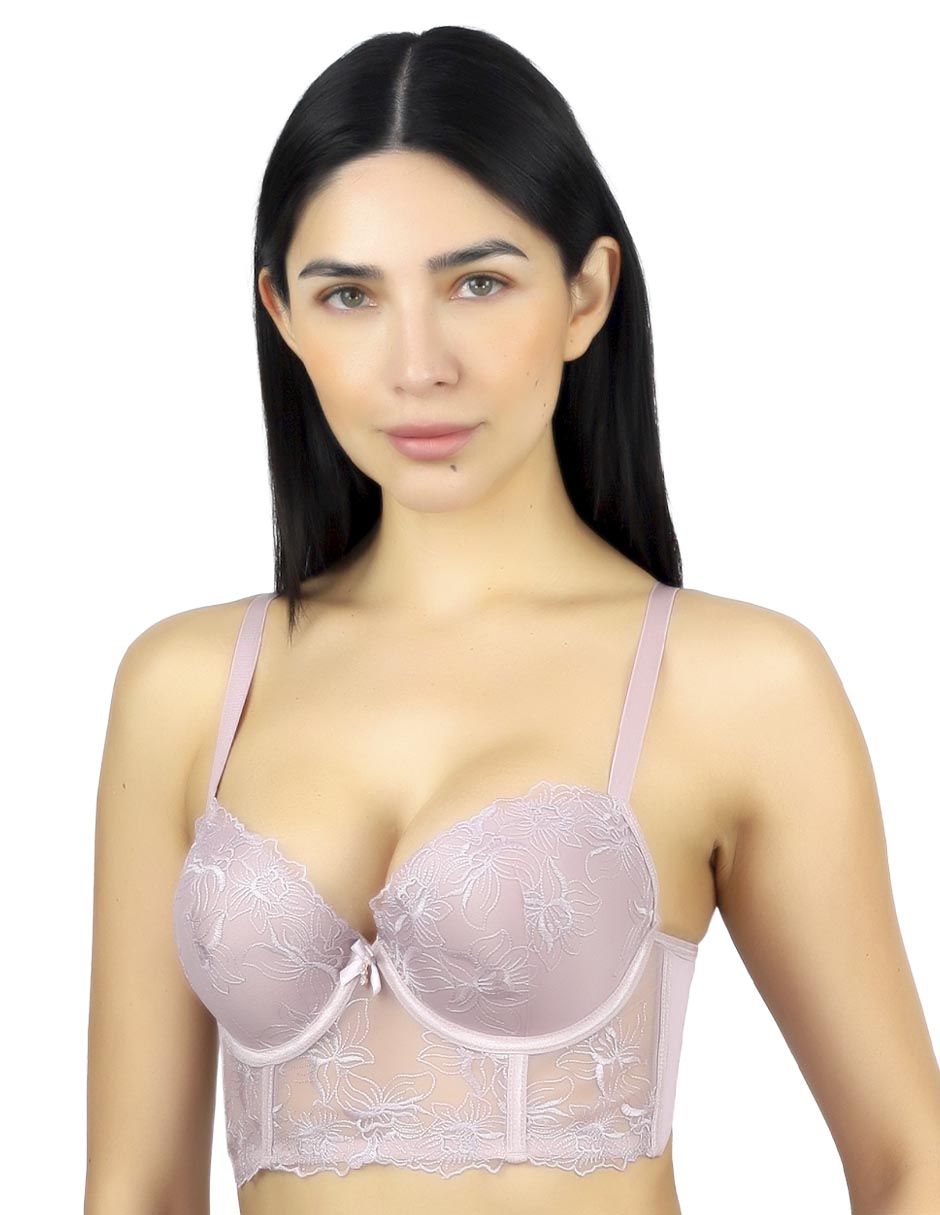 Brassiere peto medio copa preformada para mujer 2