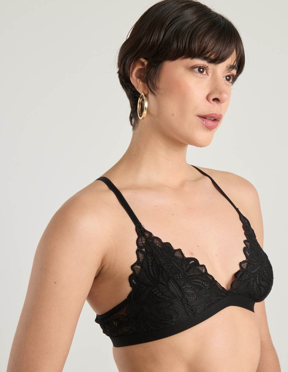 Brassiere bralette con copa para mujer 2
