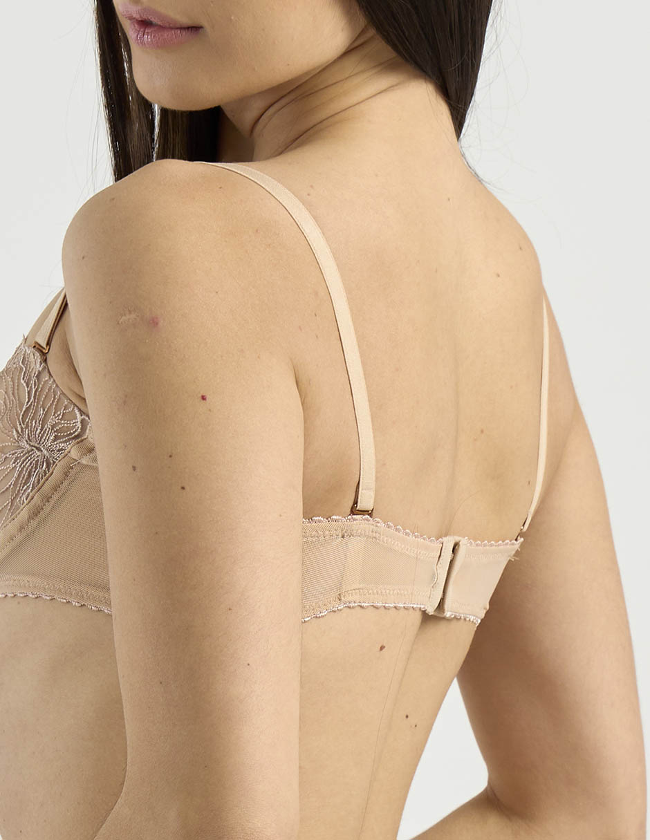 Brassiere demi media copa para mujer 4