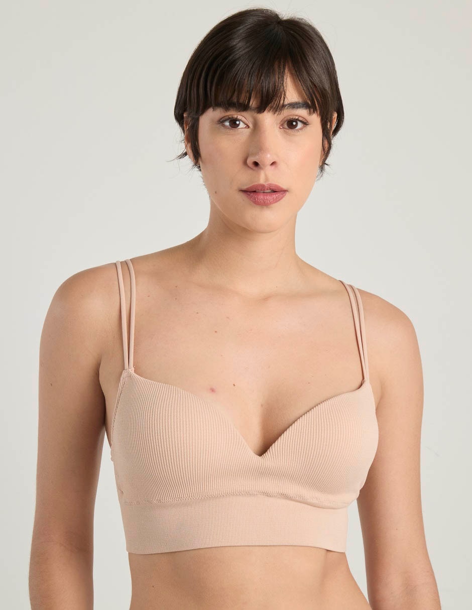Brassiere demi con copa seamless para mujer Brassiere demi con copa seamless para mujer