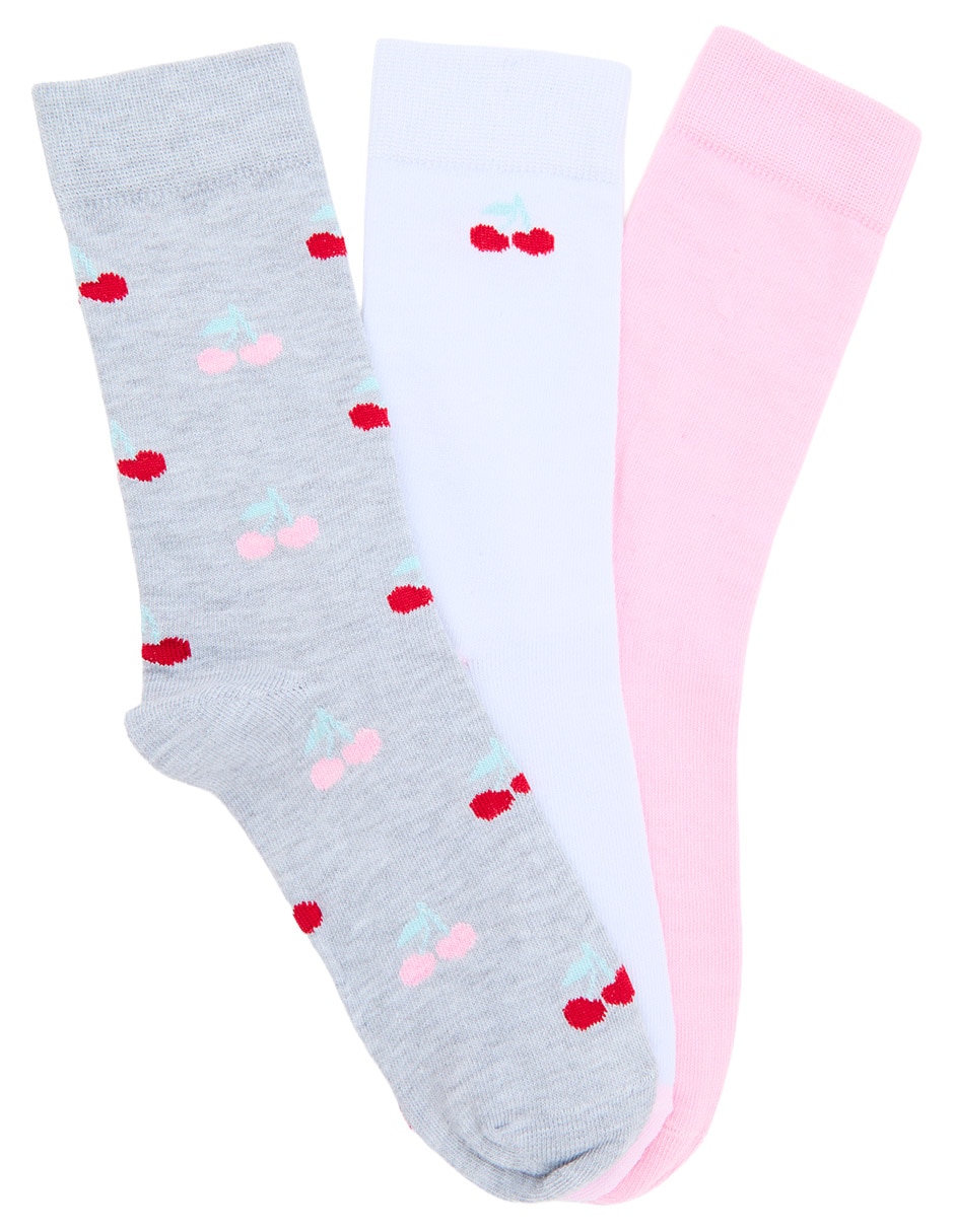 Set de calceta para mujer 3 pares