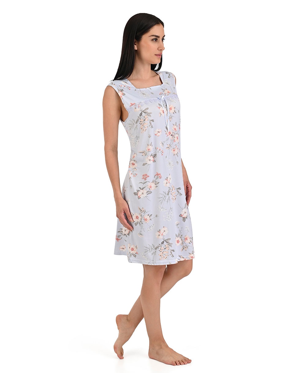 Camisón estampado floral de algodón 3