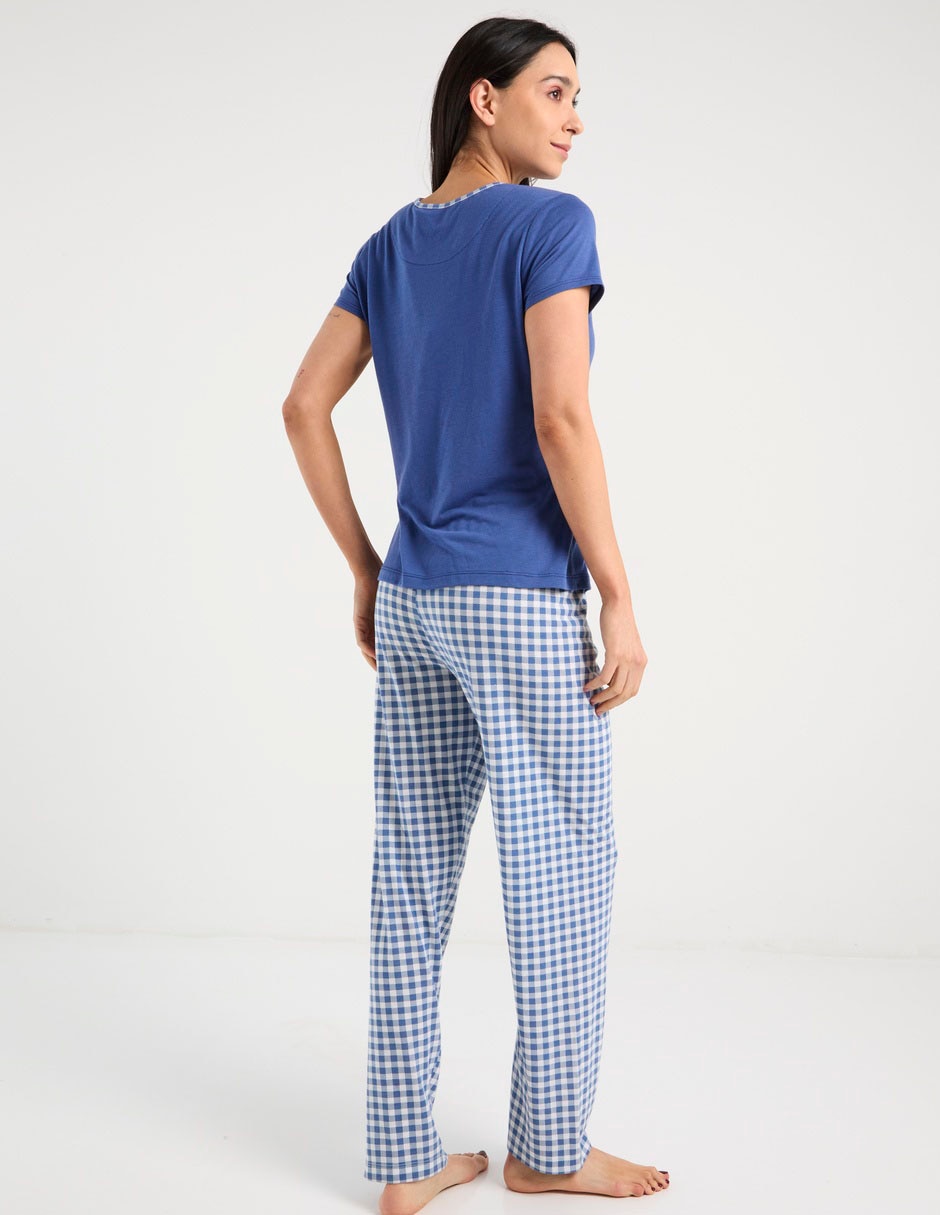 PIJAMA WK0126-101 WEEK, CH, AZUL MEDIO