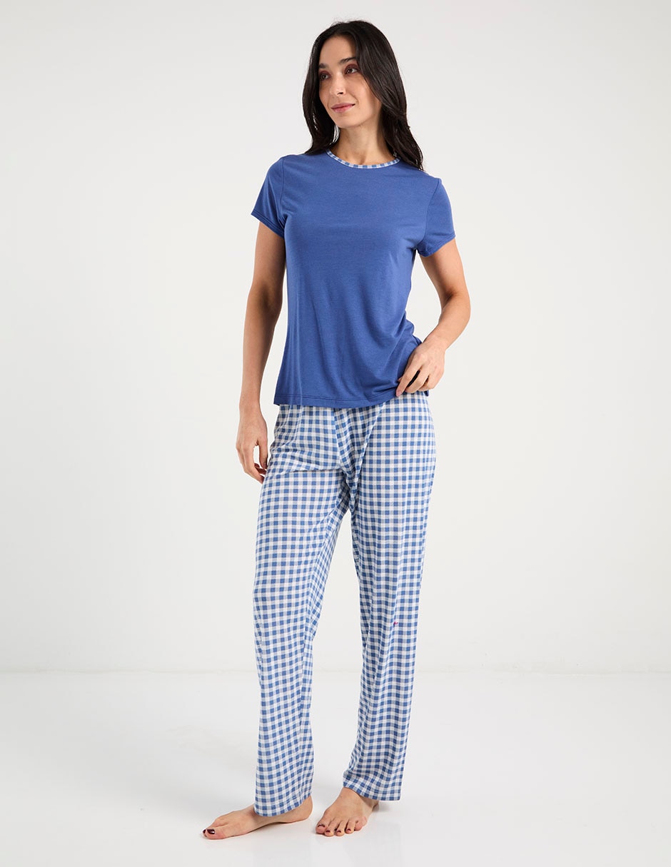PIJAMA WK0126-101 WEEK, CH, AZUL MEDIO