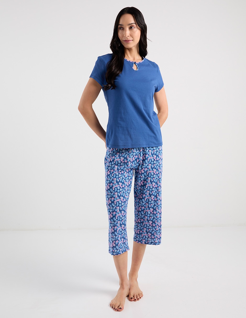 PIJAMA WK0126-109 WEEKE, M, AZUL MEDIO