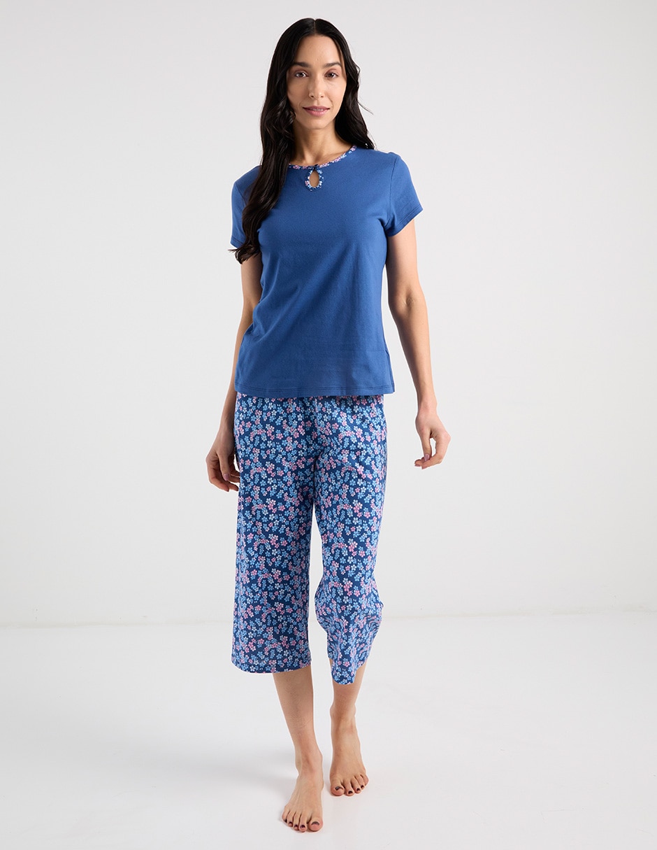PIJAMA WK0126-109 WEEKE, M, AZUL MEDIO