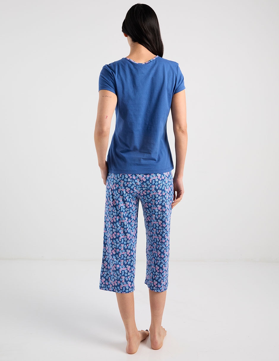 PIJAMA WK0126-109 WEEKE, M, AZUL MEDIO