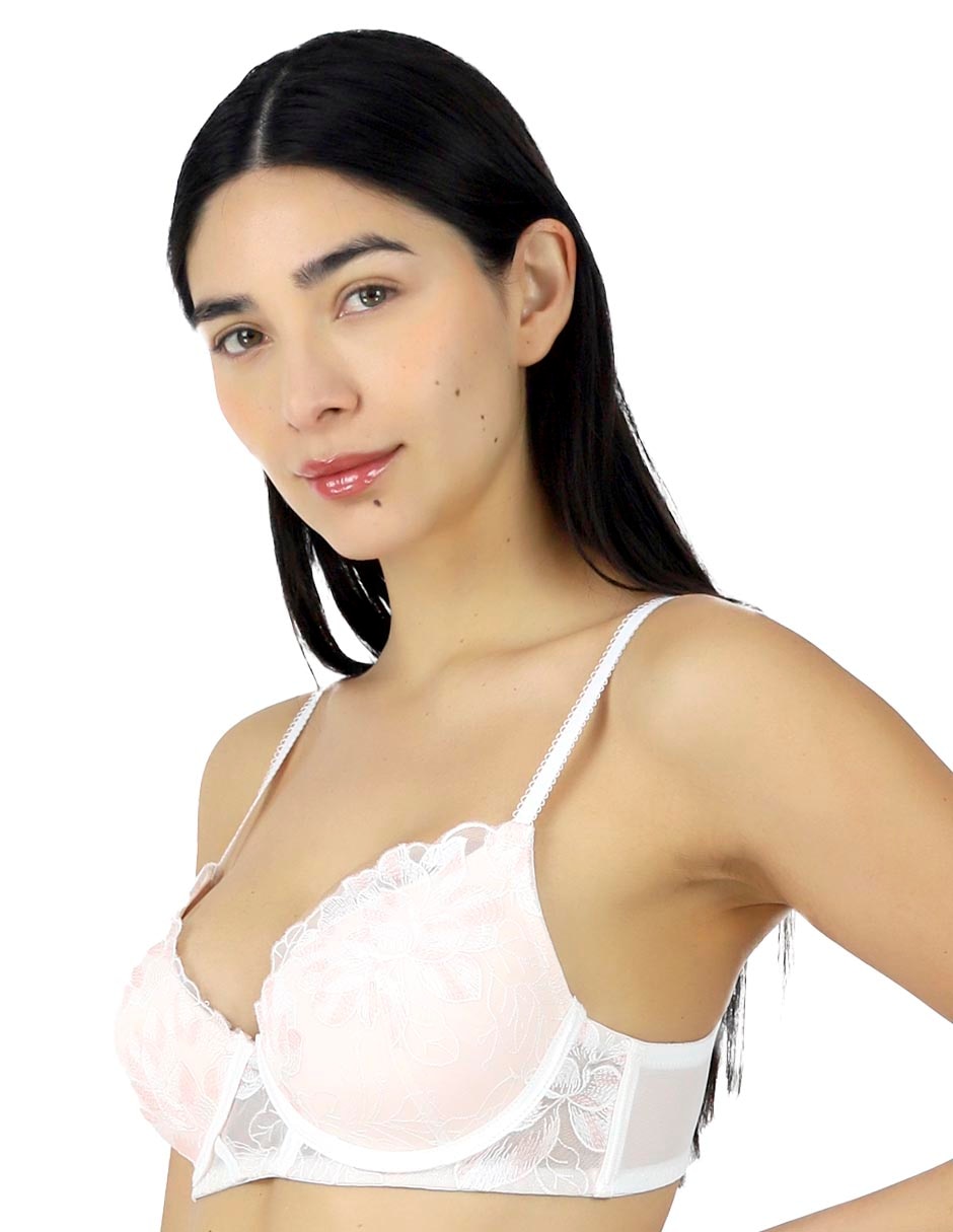 Brassiere escote profundo copa preformada para mujer 2