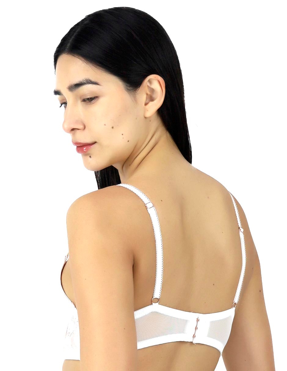 Brassiere escote profundo copa preformada para mujer 3