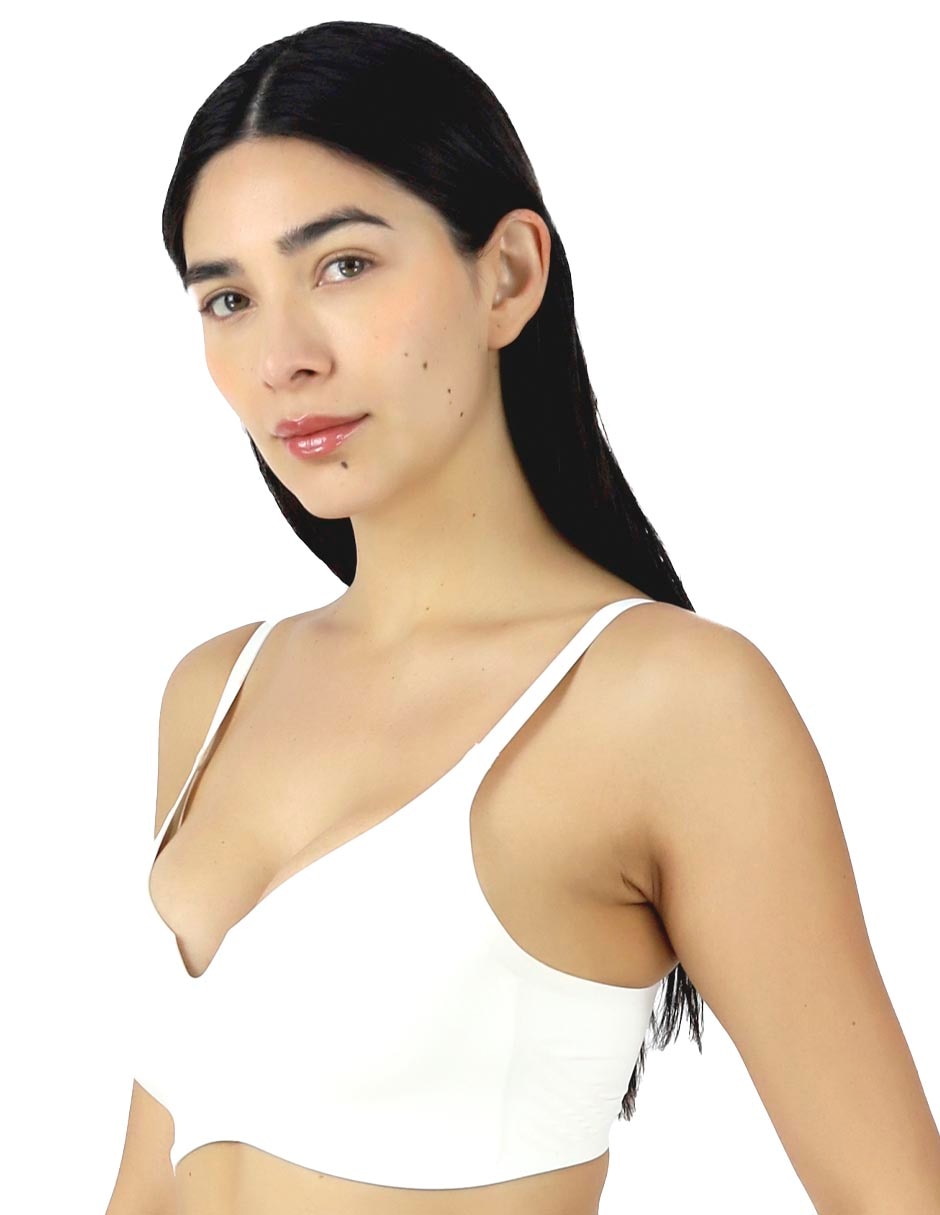 Brassiere peto medio con copa para mujer 2