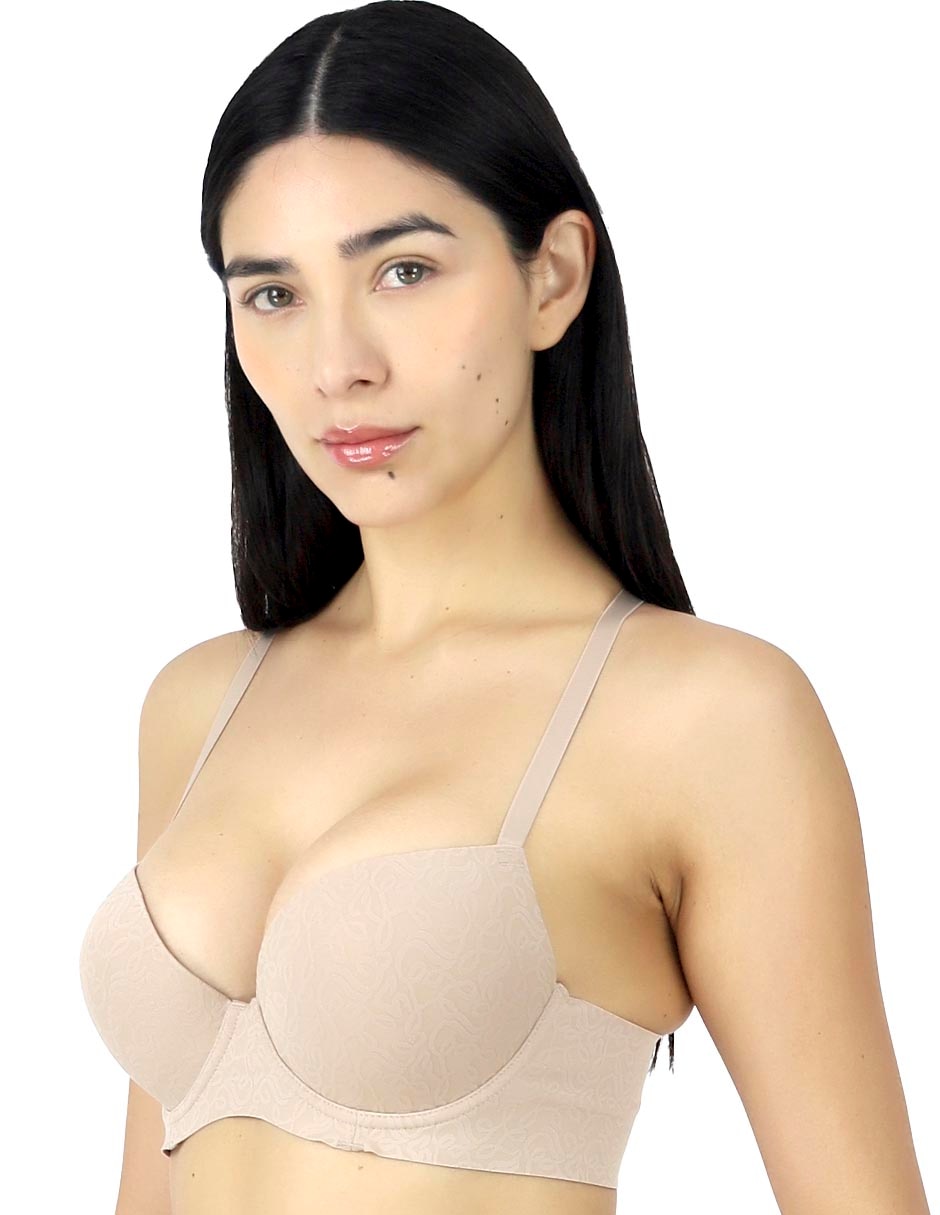 Brassiere escote profundo copa preformada para mujer 2