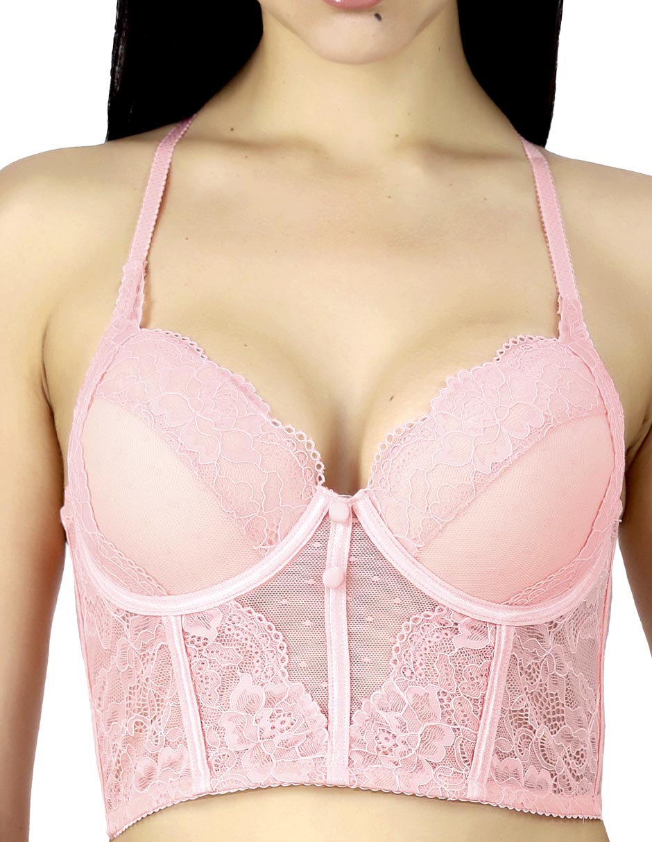 Brassiere peto medio copa preformada para mujer 4