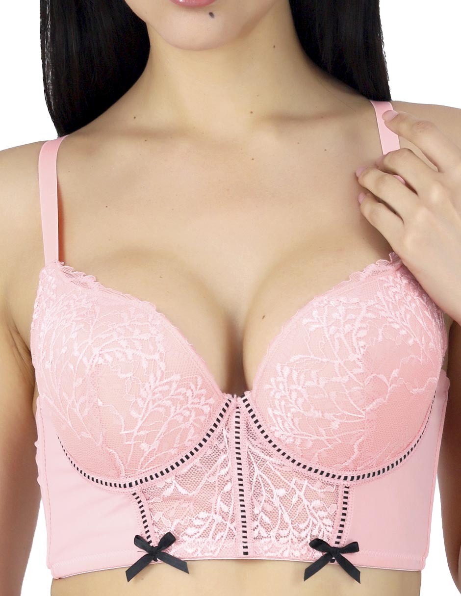 Brassiere peto medio copa preformada para mujer 4