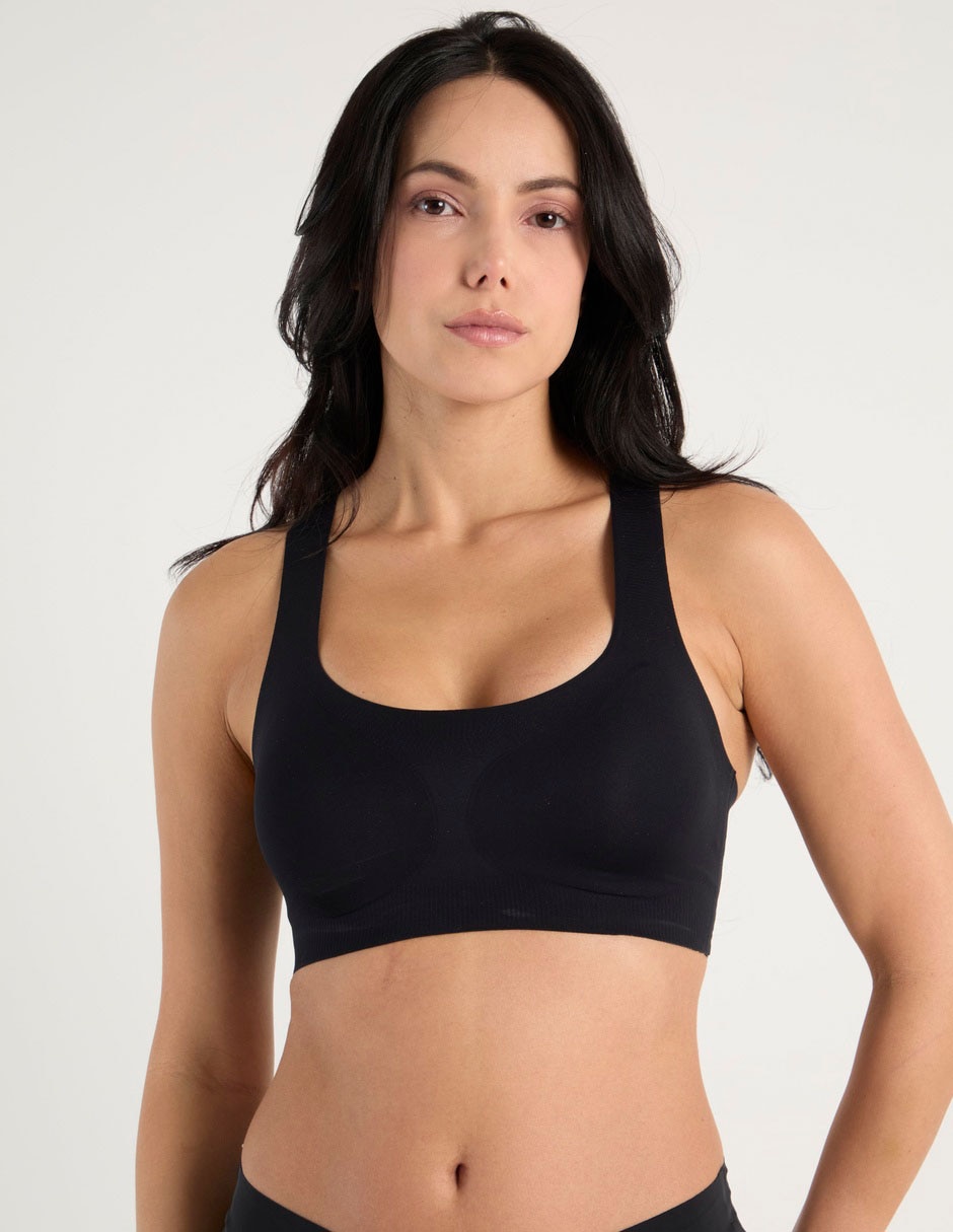 Brassiere peto medio con copa seamless para mujer Brassiere peto medio con copa seamless para mujer