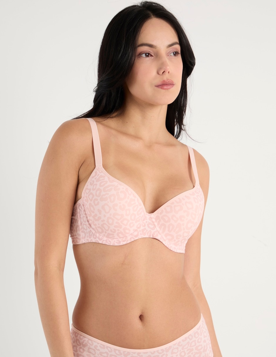 Brassiere demi con copa preformada para mujer 2