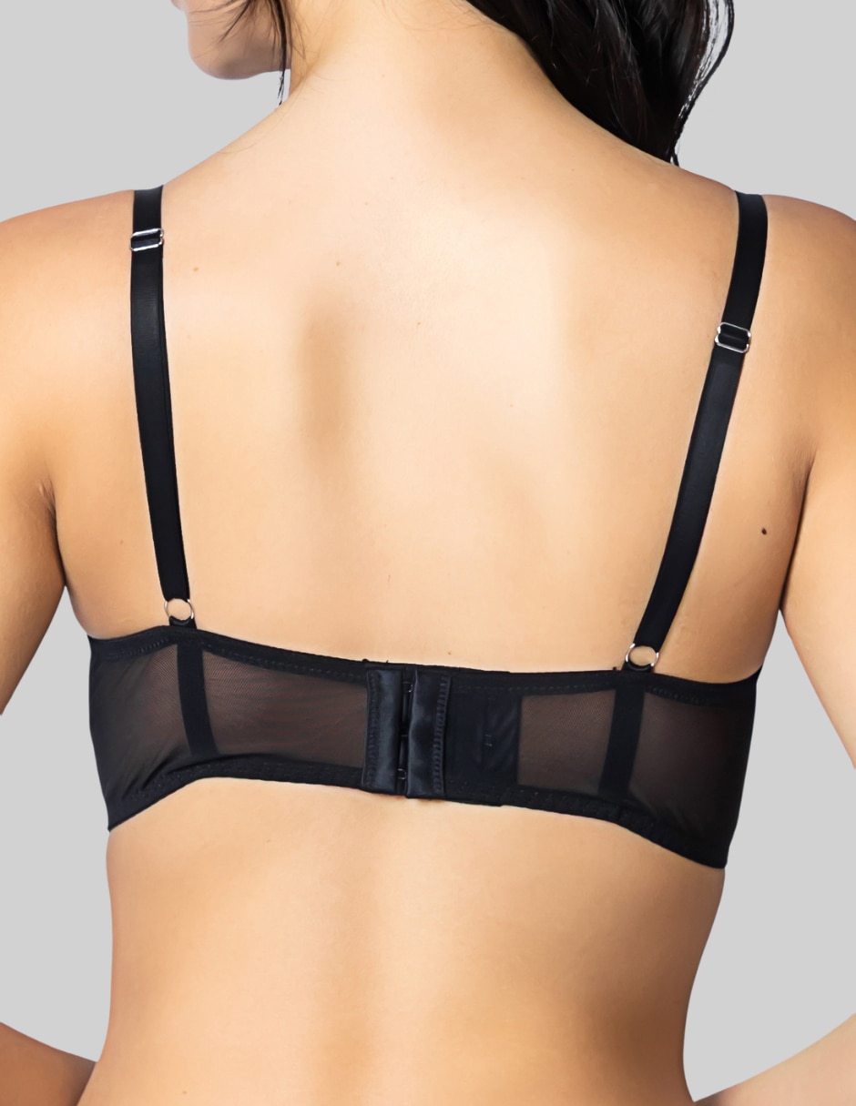 Brassiere demi con copa para mujer 3