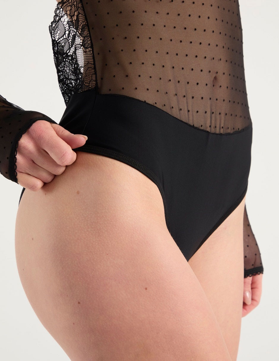 Body cuello redondo escote espalda abierta para mujer 5