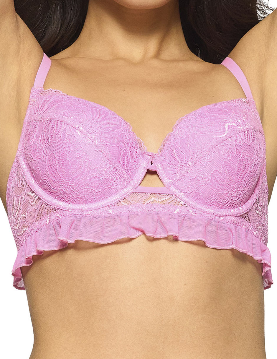 Brassiere demi con copa para mujer 4